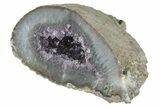 7.3" Purple Amethyst Geode With Polished Face - Uruguay - #199731-2